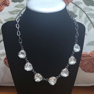Paparazzi Silver Necklace And Earrings Set Valentine Prom Wedding